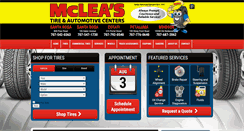 Desktop Screenshot of mcleastire.com